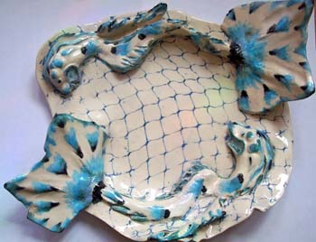 Dragon Fish Dish - Blue